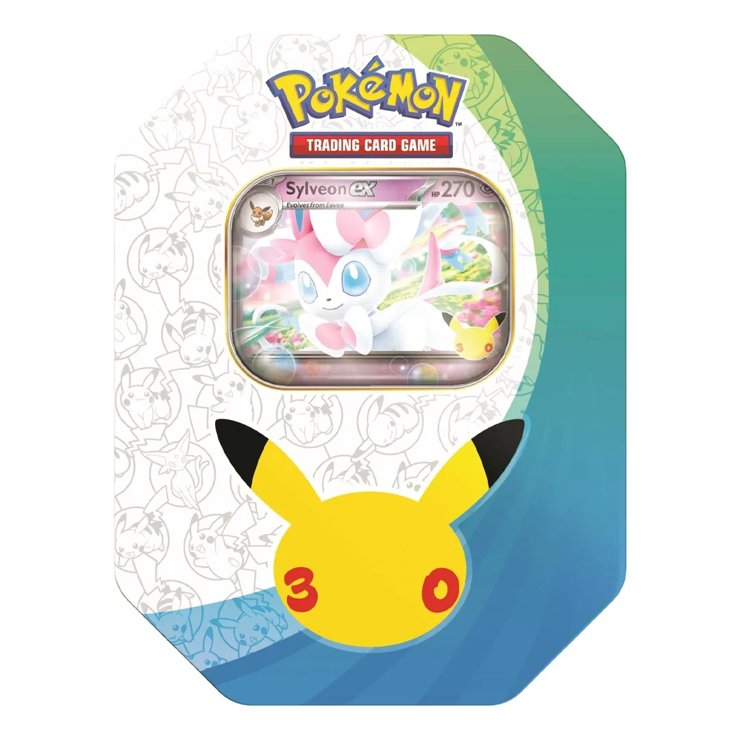 Pokemon 30th Celebration Sylveon EX Tin